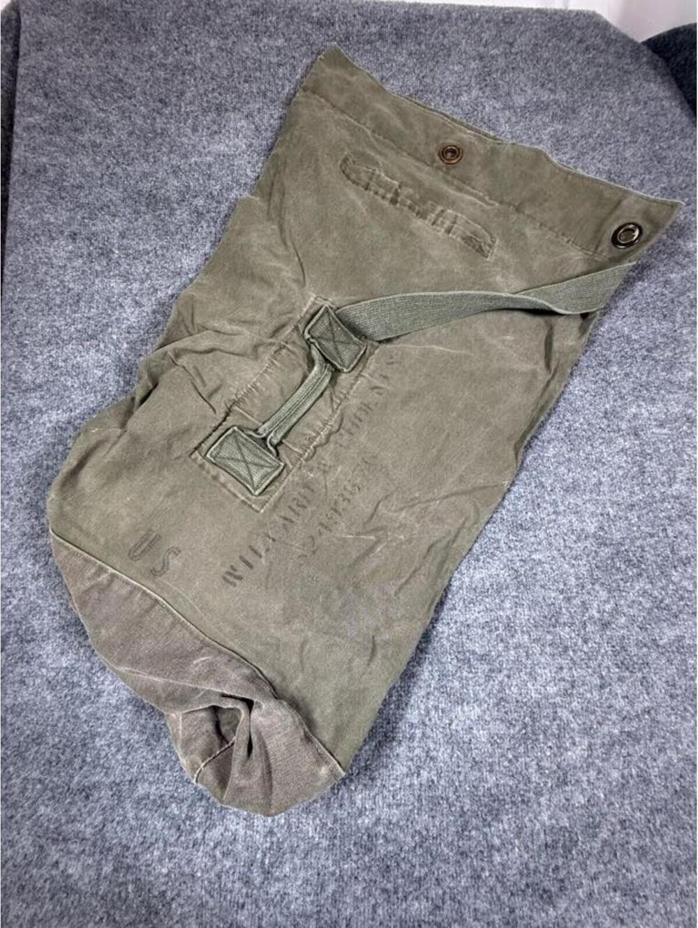 Vintage U.S. Military Canvas Duffel Bag - Vietnam Era